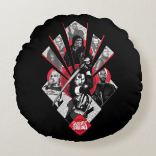 Suicide Squad   Task Force X Japanese Graphic Round Cushion