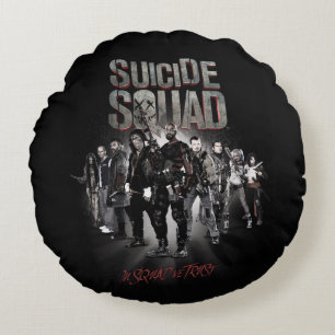 Suicide Squad  Task Force X Lineup Round Cushion