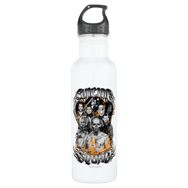 Suicide Squad | Task Force X Tribal Tattoo 710 Ml Water Bottle (Front)