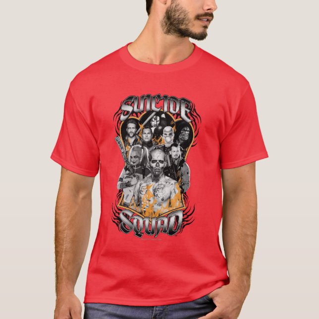 Suicide Squad | Task Force X Tribal Tattoo T-Shirt (Front)