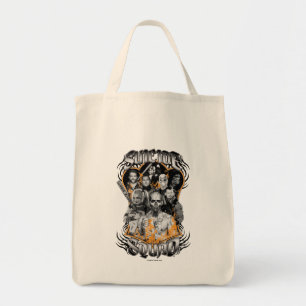Suicide Squad Task Force X Tribal Tattoo Tote Bag