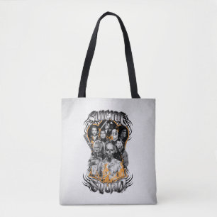 Suicide Squad Task Force X Tribal Tattoo Tote Bag