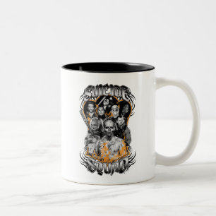 Suicide Squad   Task Force X Tribal Tattoo Two-Tone Coffee Mug