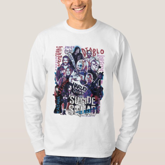 Suicide Squad | Task Force X Typography Photo T-Shirt (Front)