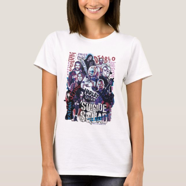 Suicide Squad | Task Force X Typography Photo T-Shirt (Front)