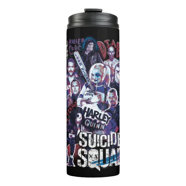 Suicide Squad | Task Force X Typography Photo Thermal Tumbler (Front)