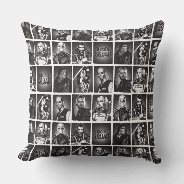 Suicide Squad | Yearbook Pattern Cushion (Front)