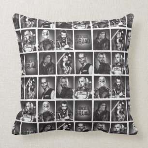 Suicide Squad   Yearbook Pattern Cushion