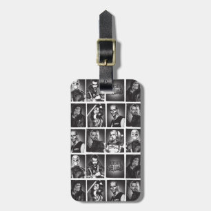 Suicide Squad   Yearbook Pattern Luggage Tag