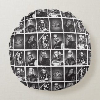 Suicide Squad | Yearbook Pattern Round Cushion