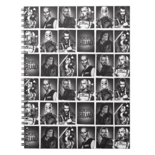 Suicide Squad   Yearbook Pattern Spiral Notebook