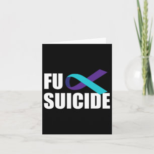 Suicide Suicide Awareness Ribbon Suicide Preventio Card