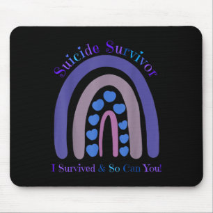 Suicide Survivor I Survived And So Can You Rainbow Mouse Pad