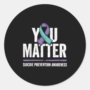 Suicides Prevention Shirts Suicide Awareness  Classic Round Sticker