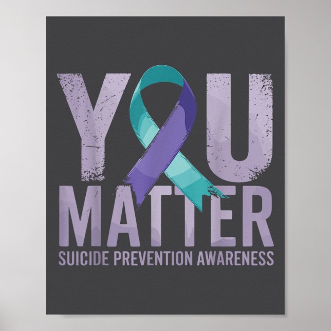 Suicides Prevention Shirts Suicide Awareness  Poster (Front)