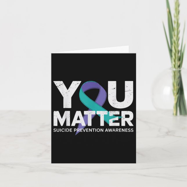 Suicides Prevention Shirts Suicide Awareness T Shi Card (Front)