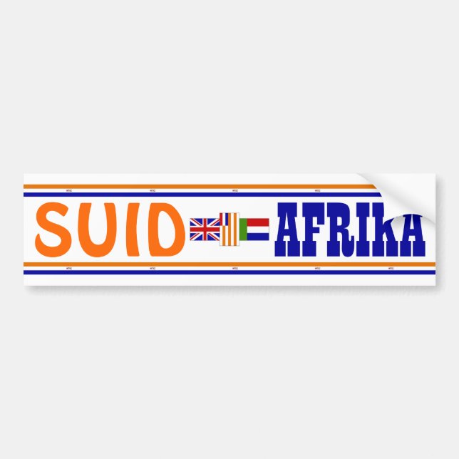 Suid-Afrika Bumper Sticker (Front)