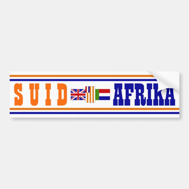 Suid-Afrika Bumper Sticker (Front)