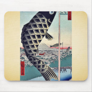 Suidō Bridge and Surugadai by Andō, Hiroshige Uk Mouse Pad