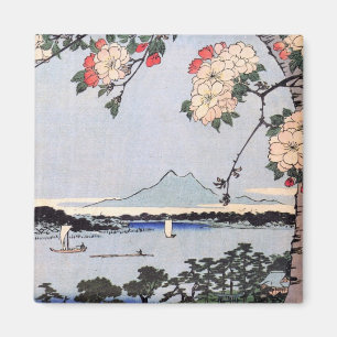 Suijin Shrine and Massaki on Sumida River Magnet
