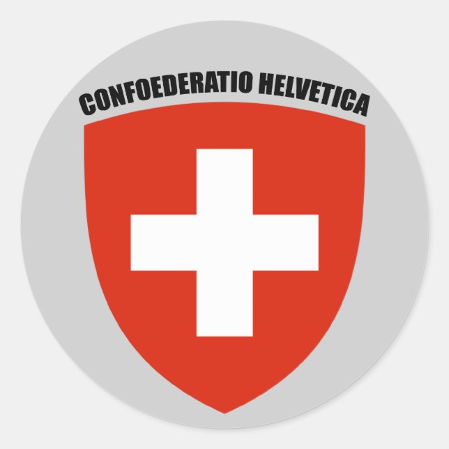 Suisse: Confoederatio Helvetica Classic Round Sticker (Front)