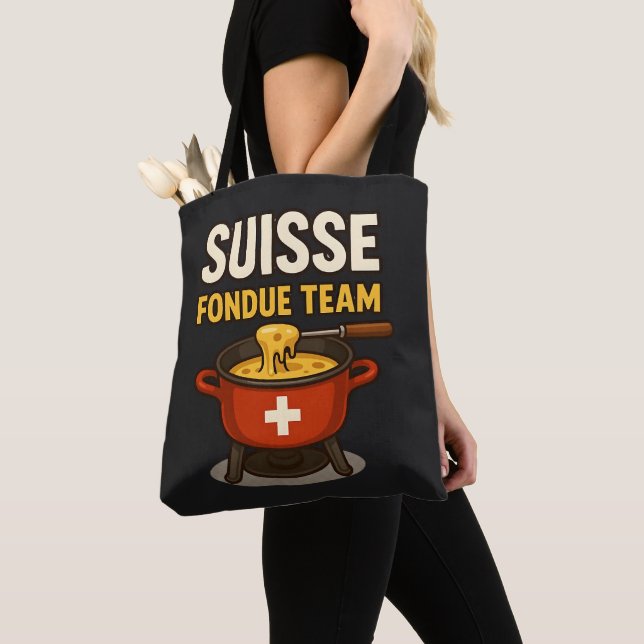 suisse fondue team tote bag (Close Up)