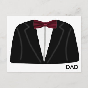 Suit And Dickie Bow Postcard