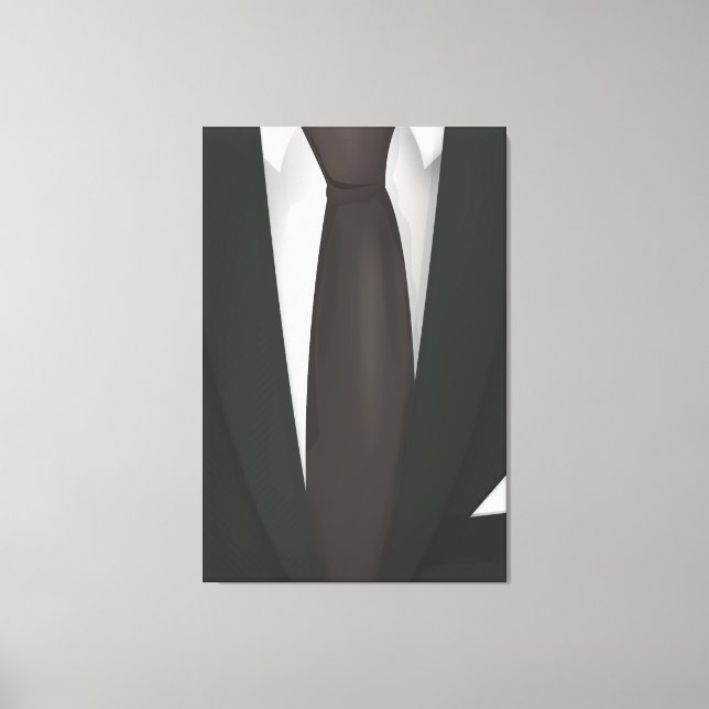 Suit and Tie Canvas Print (Front)