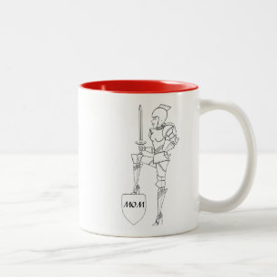Suit of Armour Diva "MOM" Two-Tone Coffee Mug