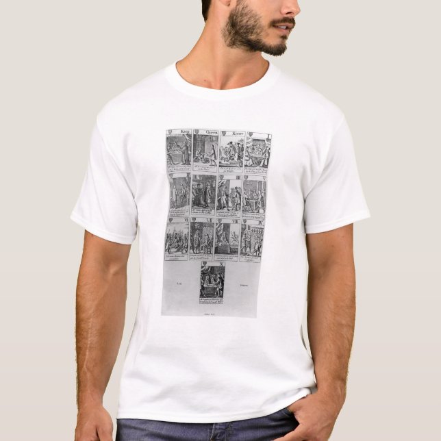 Suit of Hearts illustrating the 'Popish Plot' T-Shirt (Front)