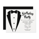 Suit & Tie Sophisticated Birthday Party Invite