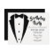 Suit & Tie Sophisticated Birthday Party Invite