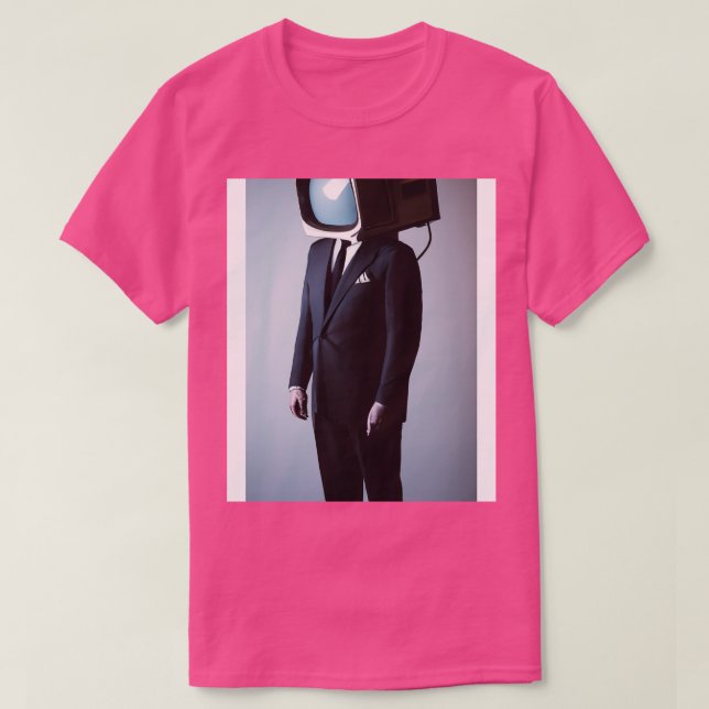 Suit Tube TV Man T-Shirt (Design Front)
