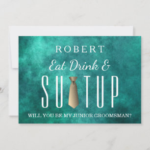 Suit-up Will you be my groomsman Invitation