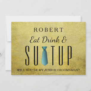 Suit-up Will you be my groomsman Invitation