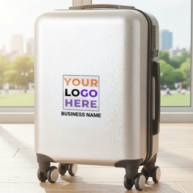Suitcase Logo & Name | Transparent Waterproof (suitcase name tag, small business owner)