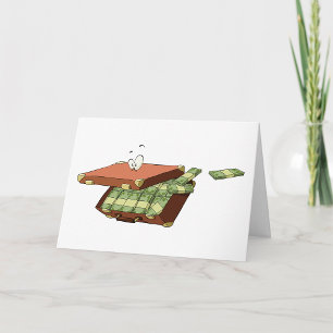 Suitcase Of Money Cash Greeting Cards