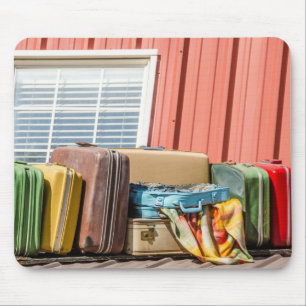 Suitcases - Travel - College - Luggage Mouse Pad