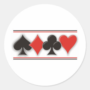 Suited Connectors Classic Round Sticker