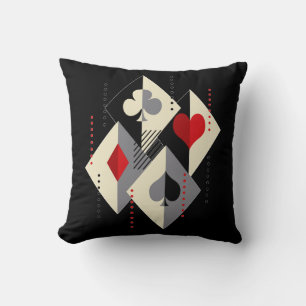 Suits of playing cards in poker. cushion