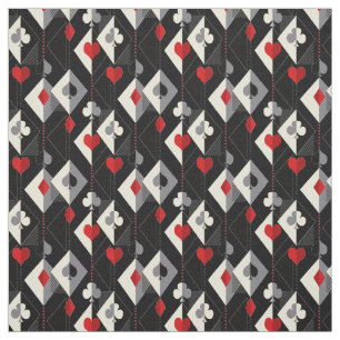 Suits of playing cards in poker. fabric