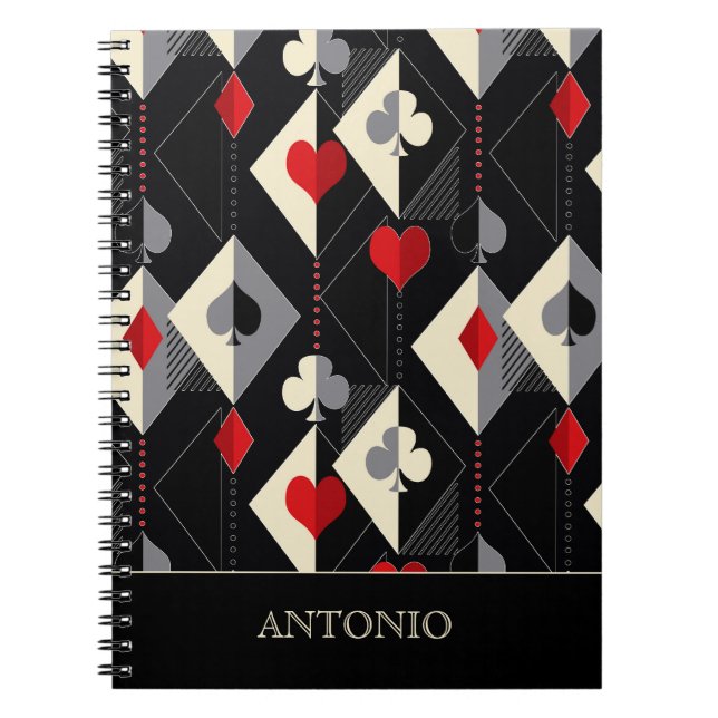 Suits of playing cards in poker.  notebook (Front)