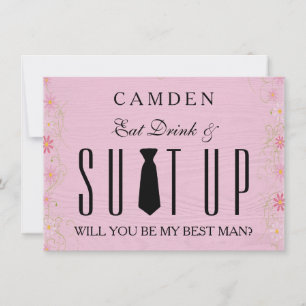 Suitup Will you be my Bestman Invitation