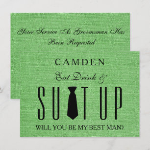 Suitup Will you be my Bestman Invitation