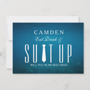 Suitup Will you be my Bestman Invitation