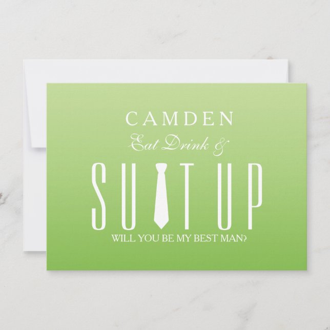 Suitup Will you be my Bestman Invitation (Front)