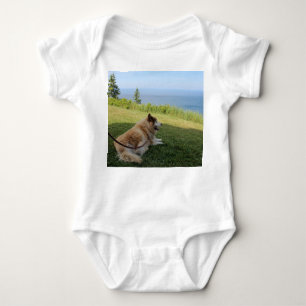 Suka Enjoying Cape George Baby Bodysuit