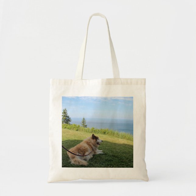 Suka Enjoying Cape George Tote Bag (Front)