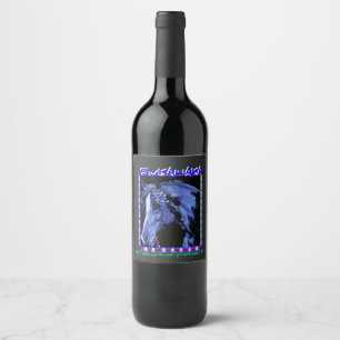 Sukawaka, in Lakhotah means Horse Wine Label