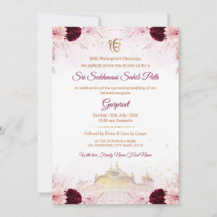 Sukhmani Sahib Path Invitation (Digital & Printed)